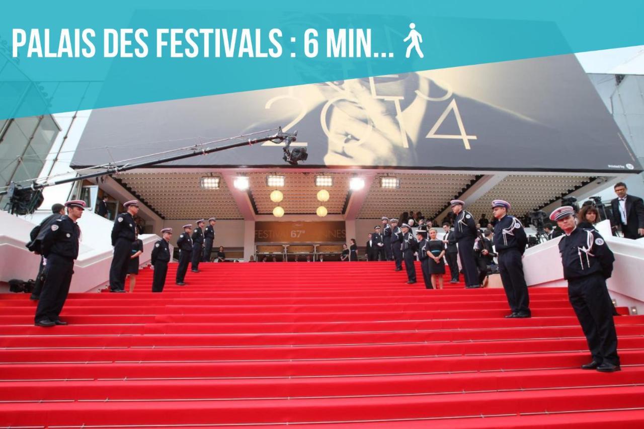 Le Forville : 400M Palais, Calme, Clim 칸느 외부 사진